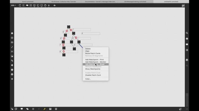 Max/Msp/Jitter - урок 5. Порядок сообщений и отладка/дебаггинг. Message Order and Debugging. смотреть онлайн