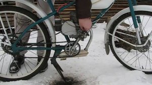 Работа мотора Д6 на холостых оборотах c электронным зажиганием Омича.