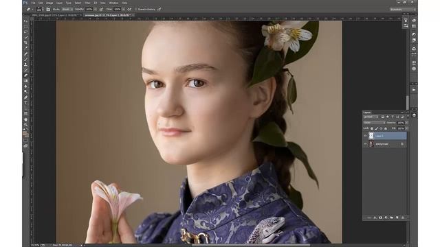 Как убрать "паразитный" оттенок с кожи в Фотошоп. смотреть онлайн