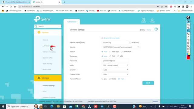 Archer C5 ACT lan ip change смотреть онлайн