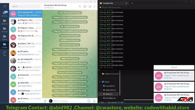 Telegram Bulk Group Joiner Bot - Join Multiple Group Channels at Once! смотреть онлайн