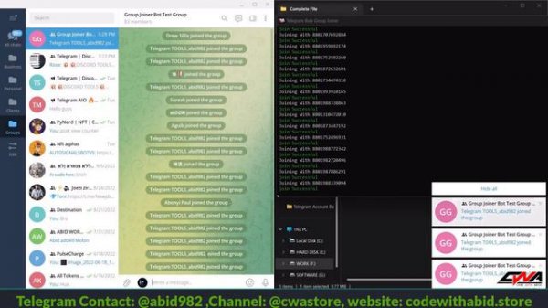Telegram Bulk Group Joiner Bot - Join Multiple Group Channels at Once!