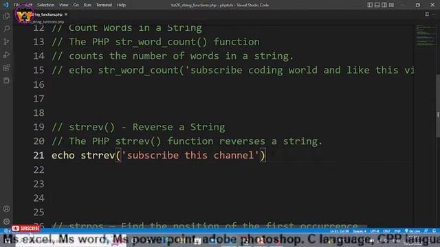 PHP String Functions in Php | PHP Tutorial смотреть онлайн