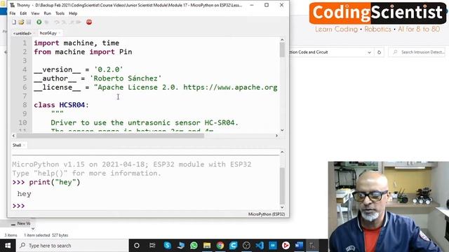 Lesson 19 MicroPython Ultrasonic Intruder Detection смотреть онлайн