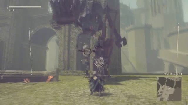 NieR: Automata #11 - Первая встреча с Эмилем и Лесное королевство смотреть онлайн