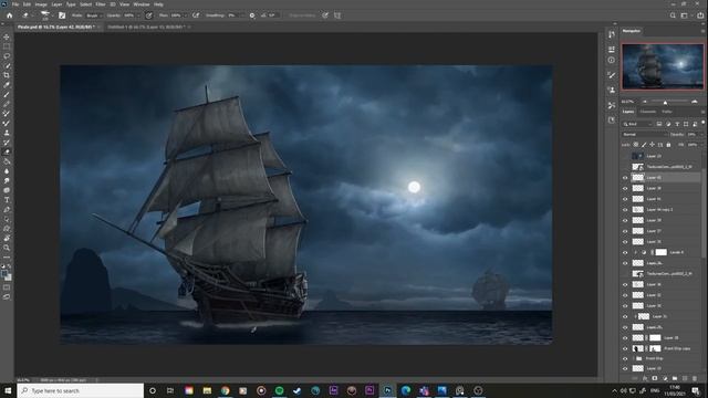 Art Progress - 2012 to 2021. Repainting a Pirate Ship (with Sea Shanties). смотреть онлайн