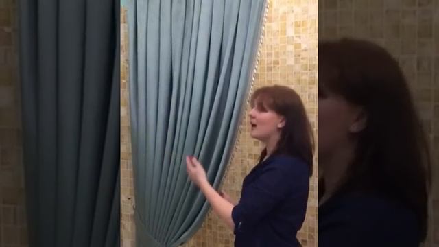 Штора для ванной комнаты от Швейной мастерской №1 смотреть онлайн