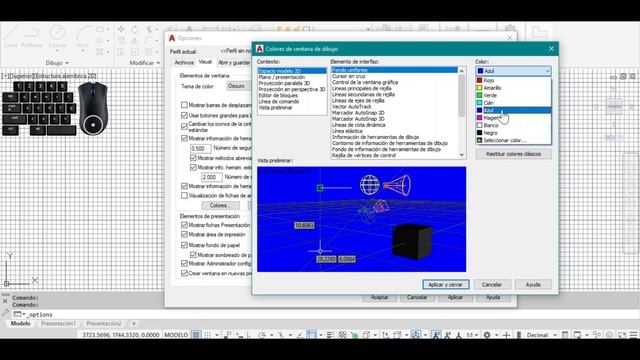 Cápsula 1 - AutoCAD 2021 - Color de fondo espacio de trabajo смотреть онлайн