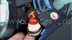 замена лампы указателя поворота на митсубиси лансер 10