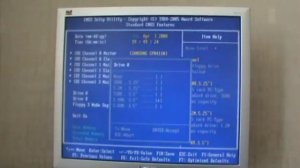 Настройка BIOS на старом компьютере Gigabyte