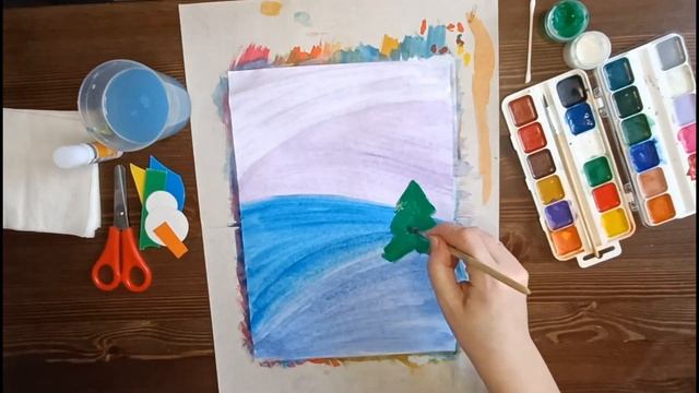 Мастер-класс по рисованию с элементами аппликации "Задумчивый снеговик" смотреть онлайн