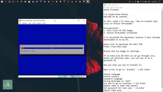 Kali Linux Installation on Oracle VirtualBox смотреть онлайн