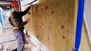 Фасад..Крепеж минваты Технониколь .. Молоток обычный. Не HILTI.