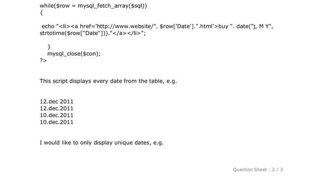 MySQL : selecting unique values from a column смотреть онлайн