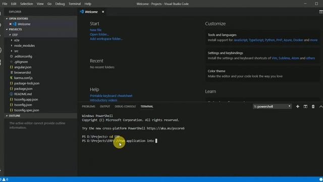 Open #angular project folder in visual studio code and run application at browser Tutorial 3 смотреть онлайн