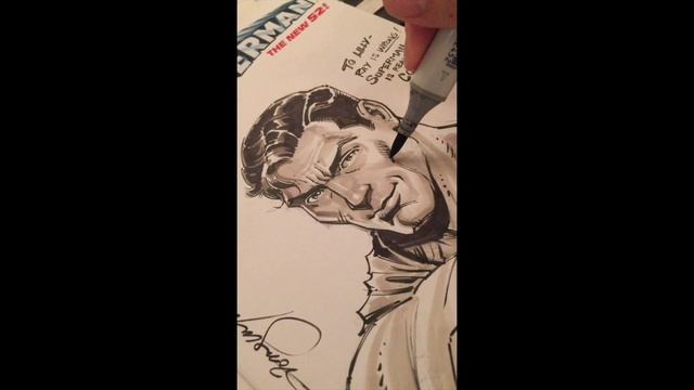 Superman Sketch at Milwaukee Comic Con 2016 смотреть онлайн