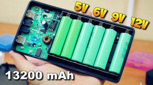 ⚡ КЛАССНЫЙ ПОВЕРБАНК НА LI-ION АККУМУЛЯТОРАХ 18650 С ВЫБОРОМ НАПРЯЖЕНИЯ 5В, 6В, 9В, 12В.