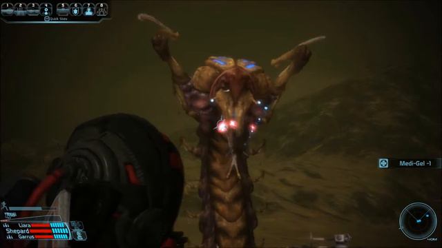 Mass Effect 1 - Thresher Maw on foot - Adept Insanity- смотреть онлайн