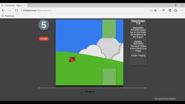 Flappy Dragon Demo смотреть онлайн