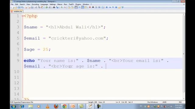 PHP Tutorial part 5 by Abdul Wali 2016 смотреть онлайн