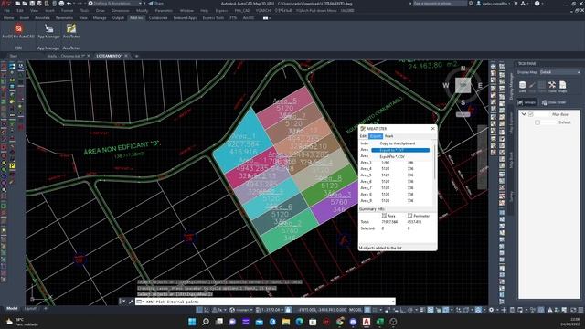 GERANDO ÁREAS DE FORMA AUTOMÁTICA NO AUTOCAD - CSV - TXT смотреть онлайн