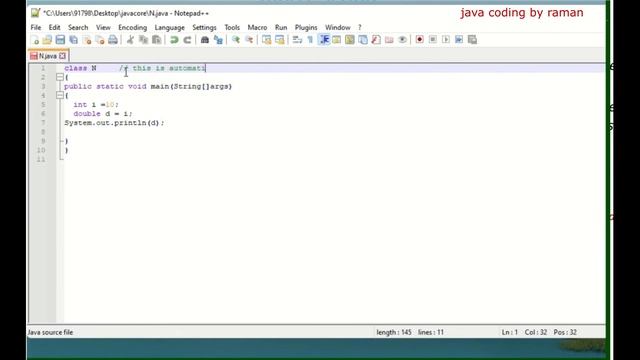 Type casting in java смотреть онлайн