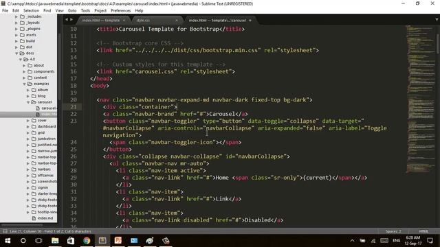 SESI 6 MEMBUAT TEMPLATE DENGAN BOOTSTRAP 4 DAN JQUERY (company profile web) смотреть онлайн