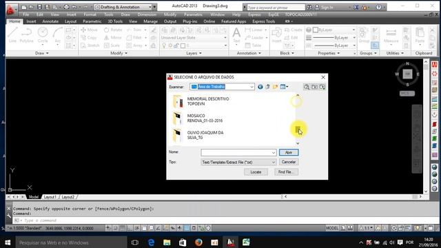 Importar coord TXT e desenho da Poligonal no TOPOCAD2000V11 смотреть онлайн