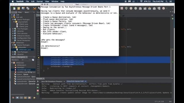 JMS Queue Behaviour: Two MDB Asynchronous Clients Receive Messages. смотреть онлайн