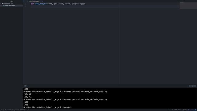 Avoiding Mutable Default Arguments in Python смотреть онлайн
