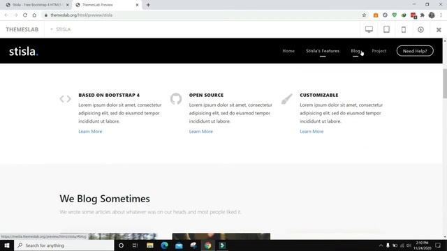 Stisla: Free Bootstrap 4 HTML5 Personal Website Template смотреть онлайн