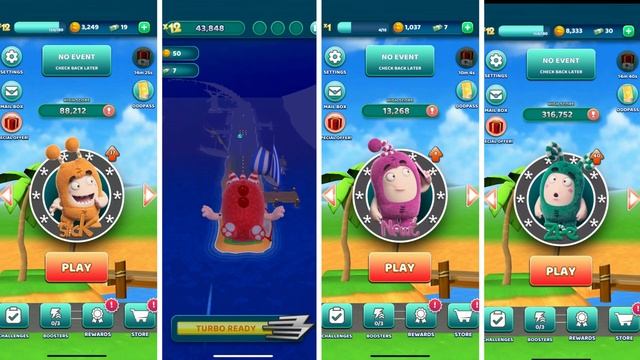 Oddbods Slick Vs Fuse Vs Newt Vs Zee | Tiles Hop EDM Rush