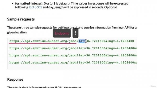 Day 33 - 300-Understand API Parameters Match Sunset Times with the Current Time