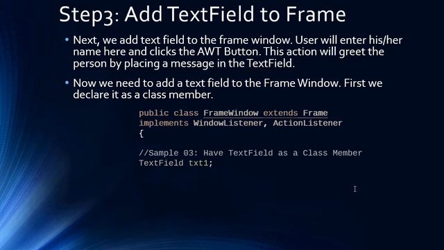 AWT Button and ActionListener | Java AWT Tutorial #03 смотреть онлайн