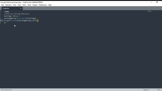 PHP Program to Reverse A String смотреть онлайн