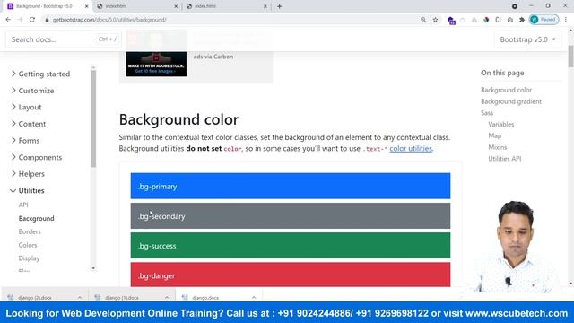 What are Background & Gradients Classes in Bootstrap 5 | Bootstrap 5 Tutorial смотреть онлайн