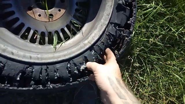 Взрыв колеса на скорости. смотреть онлайн