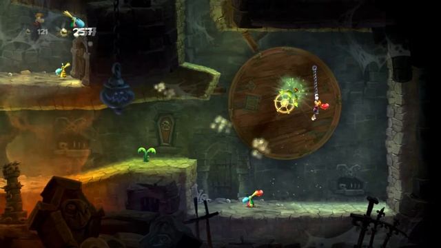 очень занимательная игра для двоих Rayman Legends смотреть онлайн