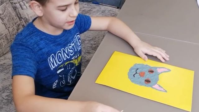 Портрет кошки из пластилина своими руками? смотреть онлайн