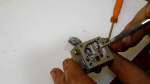 Ремонт карбюратора Stihl MS 180 герметизация технологических отверстий
