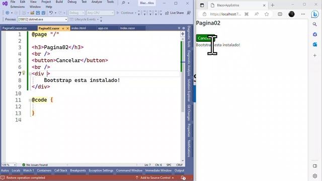 Blazor CSS Bootstrap смотреть онлайн
