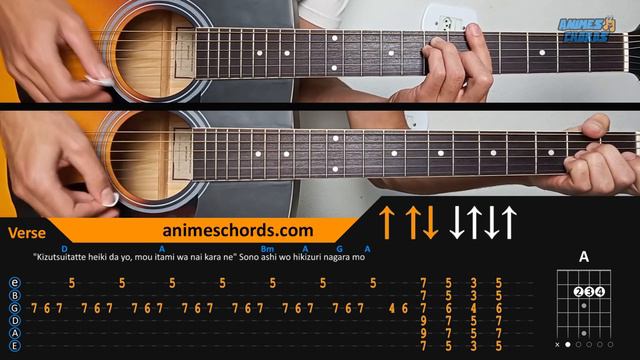 Naruto: Shippuden OP 6 - Sign | Acoustic Guitar Lesson [Tutorial + TAB + CHORDS] смотреть онлайн