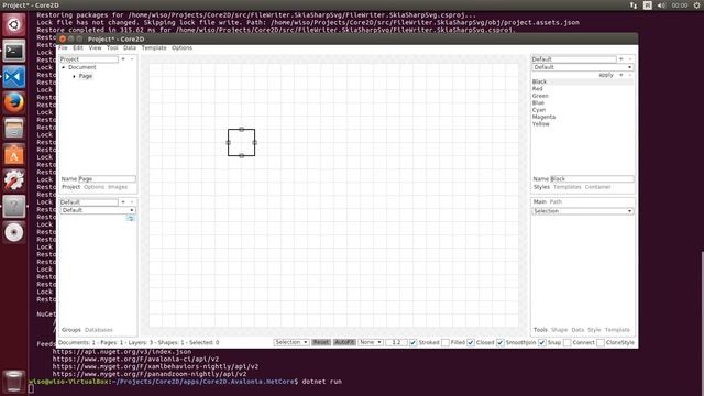 Core2D running on Ubuntu using .NET Core and Avalonia UI framework смотреть онлайн