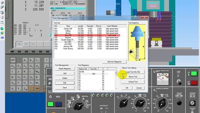 4.2. Adjusting CNC Fanuc 21i M. Detail Of Milling