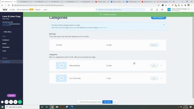 Managing Your Blog Categories in WIX | WIX Website Tutorials | WIX Blog Tips смотреть онлайн