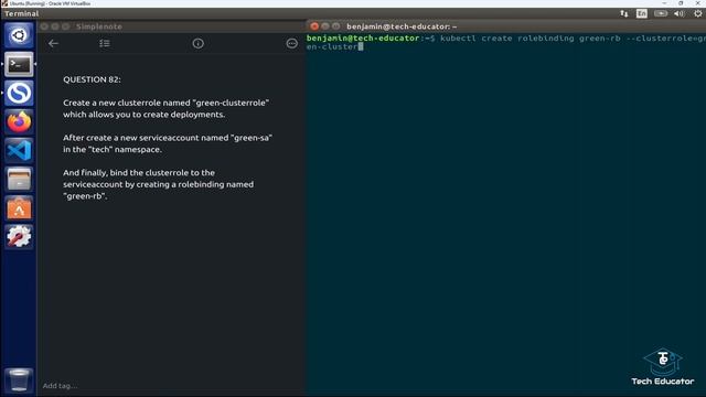 ?How to Create a ClusterRole, ServiceAccount and RoleBinding??CKA Exam Question смотреть онлайн