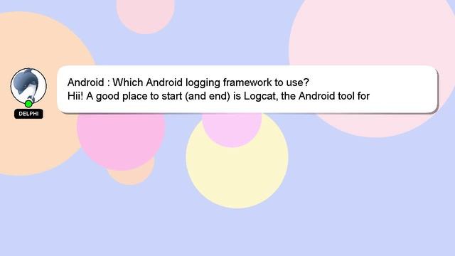 Android : Which Android logging framework to use? смотреть онлайн