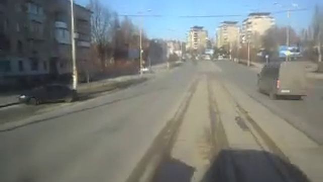 поездка по 16 трамвайному маршруту часть 4 участок ул. Базарная - ЖД вокзал Запорожье 1 смотреть онлайн