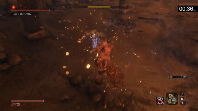 Sekiro - Lady Butterfly 0:49.77 (Reflection Boss Speedrun) смотреть онлайн