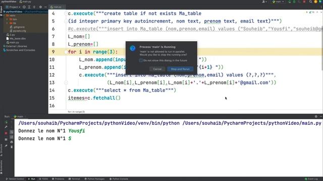 #40 Insertion d'une liste de valeurs avec sqlite en python смотреть онлайн